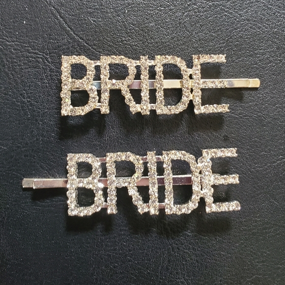 Bride Rhinestone Barrett 2 pieces - Picture 4 of 4